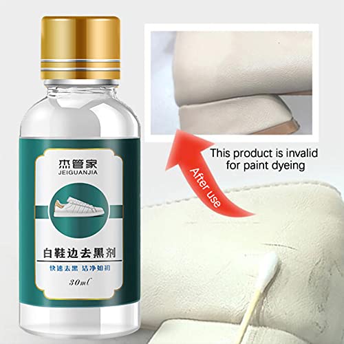 Yyeselk 30ML Schuhe Whitening Cleaner, Multifunktionale Lederschuhe Handtasche Reiniger, Schwarze Kratzer für… – Bild 8