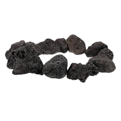 SUPVOX Piedras de Lava Negra Volcánica Porosa 150g (2 4cm) para Acuario, Decoraciones de Paisajismo y Jardín, Grava Natural para Filtro y Brasero, Rocas Decorativas Multifuncionales