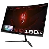 Acer ED270U S3 27 Inch WQHD 2560x1440 1500R Curved Gaming Backlit LED LCD Monitor I 1MS VRB, 180Hz Refresh Rate I AMD FreeSync I 2 x HDMI 1 x Display Port I Stereo speakers I Eye Care I HDR 10 I Black