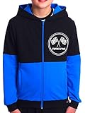HIGHLIGHTS: Jungen Kinder Sweatjacke in modernem Design. Griffiger Stoff aus Baumwolle, durchgehender Reißverschluss, Kapuze, lange Ärmel und ansprechender Frontmotiv Druck.