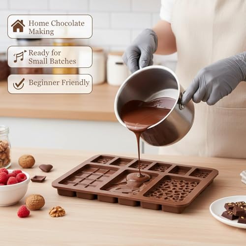 Image of Signamio 9 in 1 Chocolate Mould - Multiple Size Chocolate Mould Silicone for Crafting - Versatile Chocolate Silicone Mould for Baking and Decorating