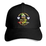 Vietnam Veteran W XXIV Corps Unisex Baseball Cap Dad Hat Adjustable Snapback Hats Sandwich Cap Trucker Hat Black