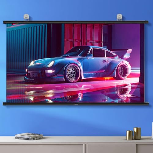 Pantalla de proyección 80 pulgadas 4:3 plegable y portátil