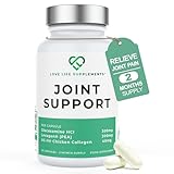 Joint Support, 2 Month Supply - 60 Capsules, with Glucosamine, Vitamin C, Hyaluronic Acid, Levagen® + UC-II® Chicken Collagen Type 2 for Joint Pain Relief, Joint Care Supplements for Men & Women