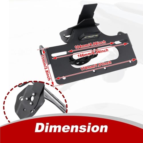 Support plaque moto pour éliminer la bavette arrière d'origine Panigale V4 - 4