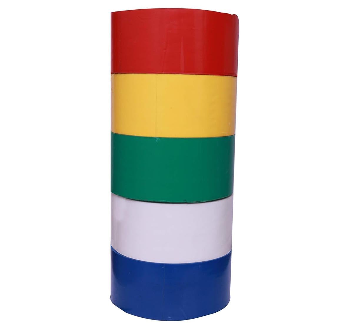 PACK WHIZ Vastu Color Floor Tapes, Vastu Dosh Remedy/Vastu Correction for WC Toilet and Entrance (2Inch Wide, 25 Meter Length Approx) Red, Yellow, Green, Blue and White-Set of 5
