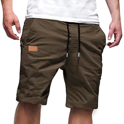 Image of Mens Cargo Shorts 5 Inch Hiking Outdoor Relaxed Fit Work Casual Big and Tall Lightweight Shorts Pocket Short Pants