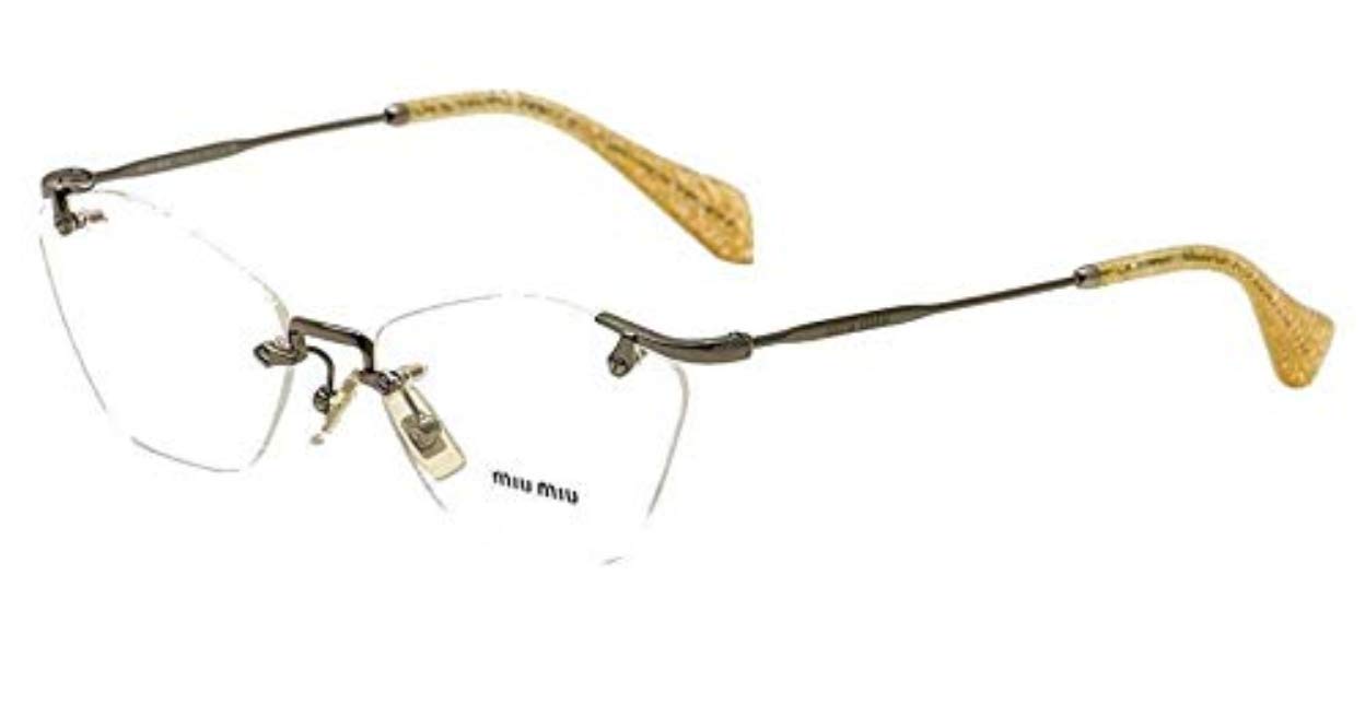 MIU MIU MU 51LV Eyeglasses 5AV1O1 Gunmetal 55-16-140