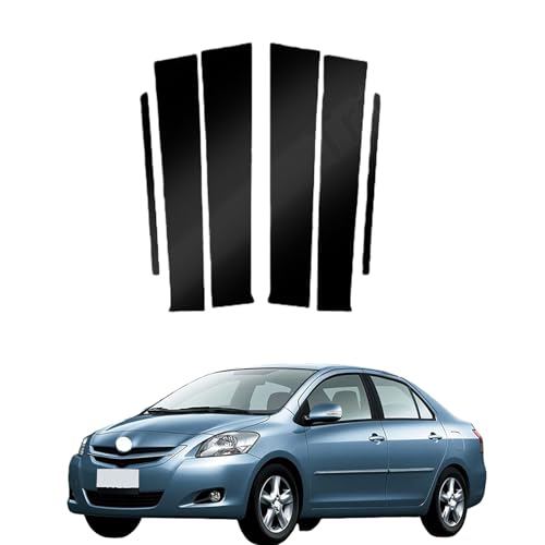 Garniture de Pilier B pour Toyota Vios Batman NCP93 2008 2009 2010 2011 2012 2013,Pilier de Fenêtre de Voiture Garniture,Autocollant Décoratif,Evite Les Rayures
