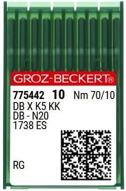 GROZ-BECKERT - 100PCS Groz-Beckert DBXK5 KK 1738KK DB-N20 Needles (80/12)