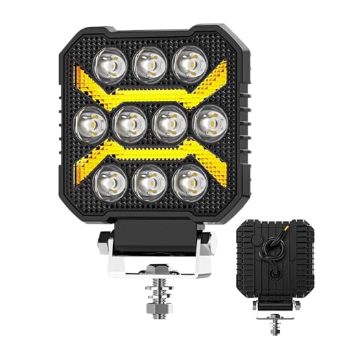 Feux tout-terrain et feux de conduite polyvalents 1700 lm pour camion et engin de chantier