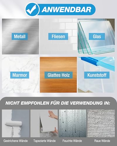 Emitever 6411 Doppelseitiges Klebeband - 24mm x 5,5m(2 Rollen), Extra Starkes Montageband, Wasserdicht, Für Auto, Dekoration, Zuhause, Büro, Schwarz