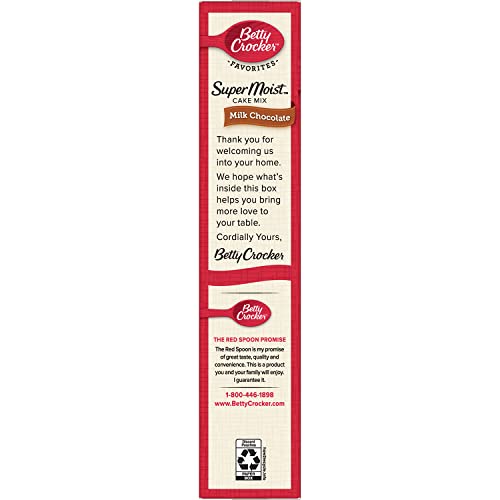Image of Betty Crocker Supermoist Cake Mix, Milk Chocolate, 15.25-Ounce (Pack of 6)