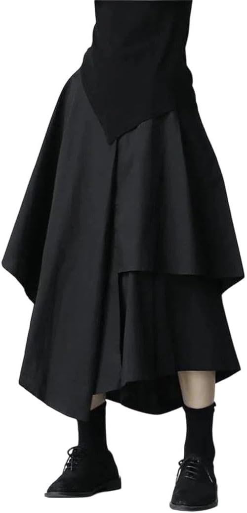 Women's Korean Style High Waist Pleated Skirt Vintage Irregular Casual Versatile Dating Skirts