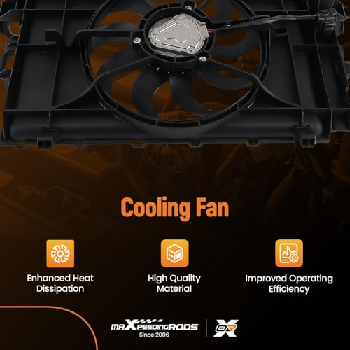 Image of maXpeedingrods AC Engine Condenser Radiator Cooling Fan for Tesla Model 3 2017-2021 1077084-00-E, 1077084-00-D 107708400E