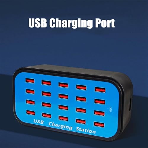 Soporte de almacenamiento con 24 ranuras y carga USB para telefonos inteligentes 6