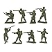 BMC CTS WW2 US Infantry Plastic Army Men - 33pc OD Green 1:32 Soldier Figures