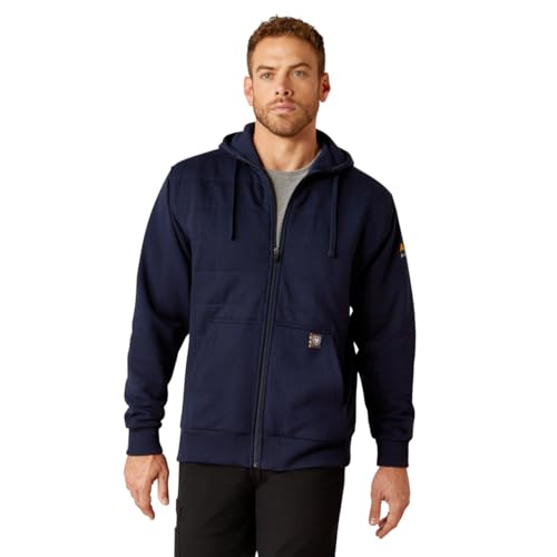 ARIAT mens Rebar All-weather Insulated Full Zip Hoodie