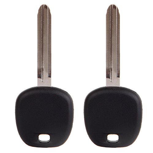 cciyu Replacement Uncut Ignition Key Blank Transponder Chip 2X Replacement fit for Scion