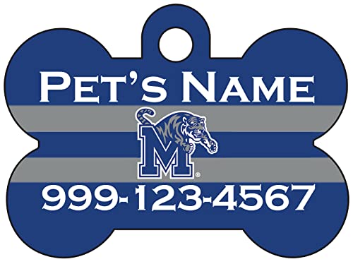 Memphis Tigers Pet Id Dog Tag | Personalized for Your Pet | NCAA Officially Licensed