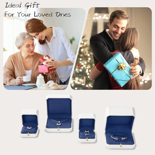 Leather Bracelet Gift Box Bangle Holder Octagonal Jewelry Gift Box For Bangle Bracelet Storage