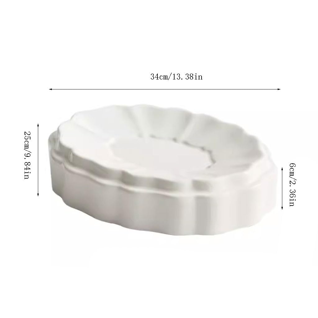 Forniture Per Feste Piatto speciale piatto freddo Hotel Stoviglie irregolari Piatto Ristorante Club Snack Piatto da dessert Piatti Della Festa (Size : L)
