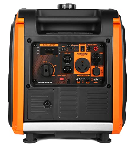 WEN 56450iX Dual Super Quiet 4500-Watt RV-Ready Portable Inverter Generator with Fuel Shut-Off and CO Watchdog Black - Image 6