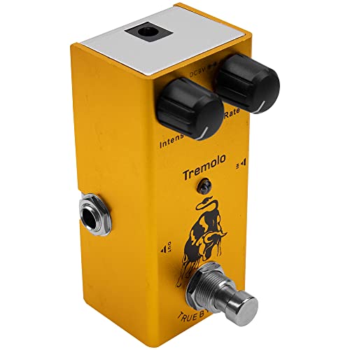 Yootones Mini pedal de efectos de guitarra eléctrica, carcasa de metal, adaptador de CC 9 V,...