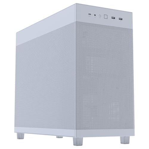 Torre ATX ASUS Prime AP303 con frontal unificado USB Tipo-C y soporte de GPU blanco 2