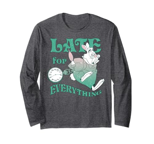 T-shirt Disney Alice aux Pays des Merveilles manches longues noir pour femme