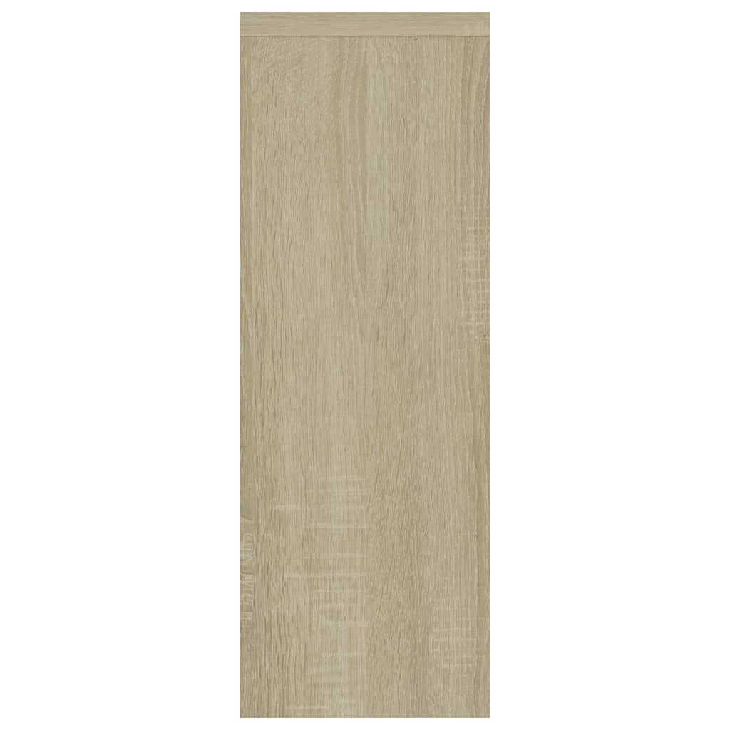 Wandregal Sonoma Eiche Holzwerkstoff 45 1x16x45 1 cm Modernes Schweberegal mit 5 Fächern Robuste Ablage für Bücher Deko und Wohnaccessoires