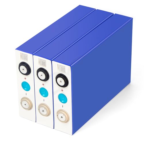 4Pcs EVE 105Ah 3.2v Grade A LiFePo4 Battery Cells，Deep Cycle LF105 100ah Prismatic Lithium Ion Iron Batteries with QR Code for Solar Energy Storage EV/ESS