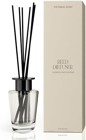 The Magic Scent Baccara Reed Diffuser for Home - Luxury Scent Diffuser with Premium Fiber Reeds for Lasting Gentle Dispersal - Natural, Toxin-Free Aroma Inspired by Baccarat Rouge - Thumbnail 3