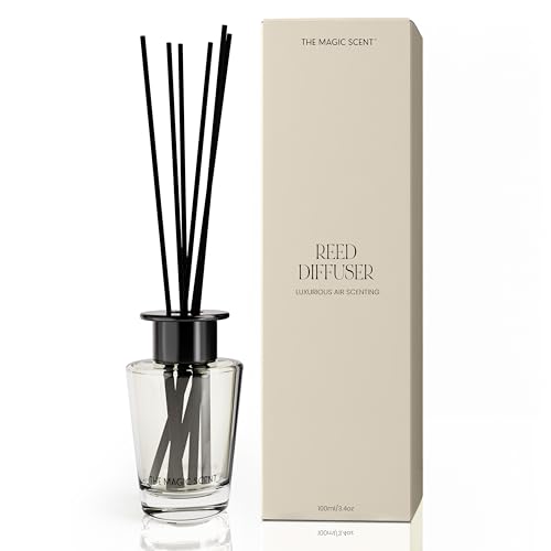 The Magic Scent Baccara Oil Reed Diffuser Set, 3.4 Fl Oz Reed Diffusers by THE MAGIC SCENT - Used condition - US$15.58