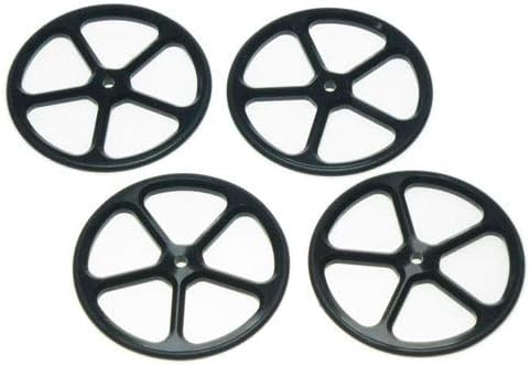 Aluminum Set Up Wheels for 1:10 RC Touring Car (Black) / Yeah Racing / YT-0069BK