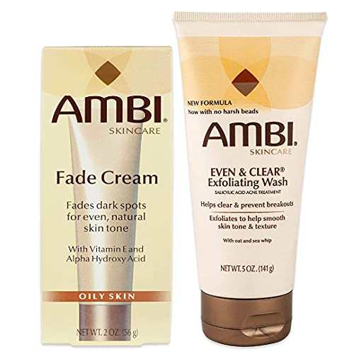 Ambi Fade Cream for Oily Skin & Exfoliating Wash Duo (Set of 2)