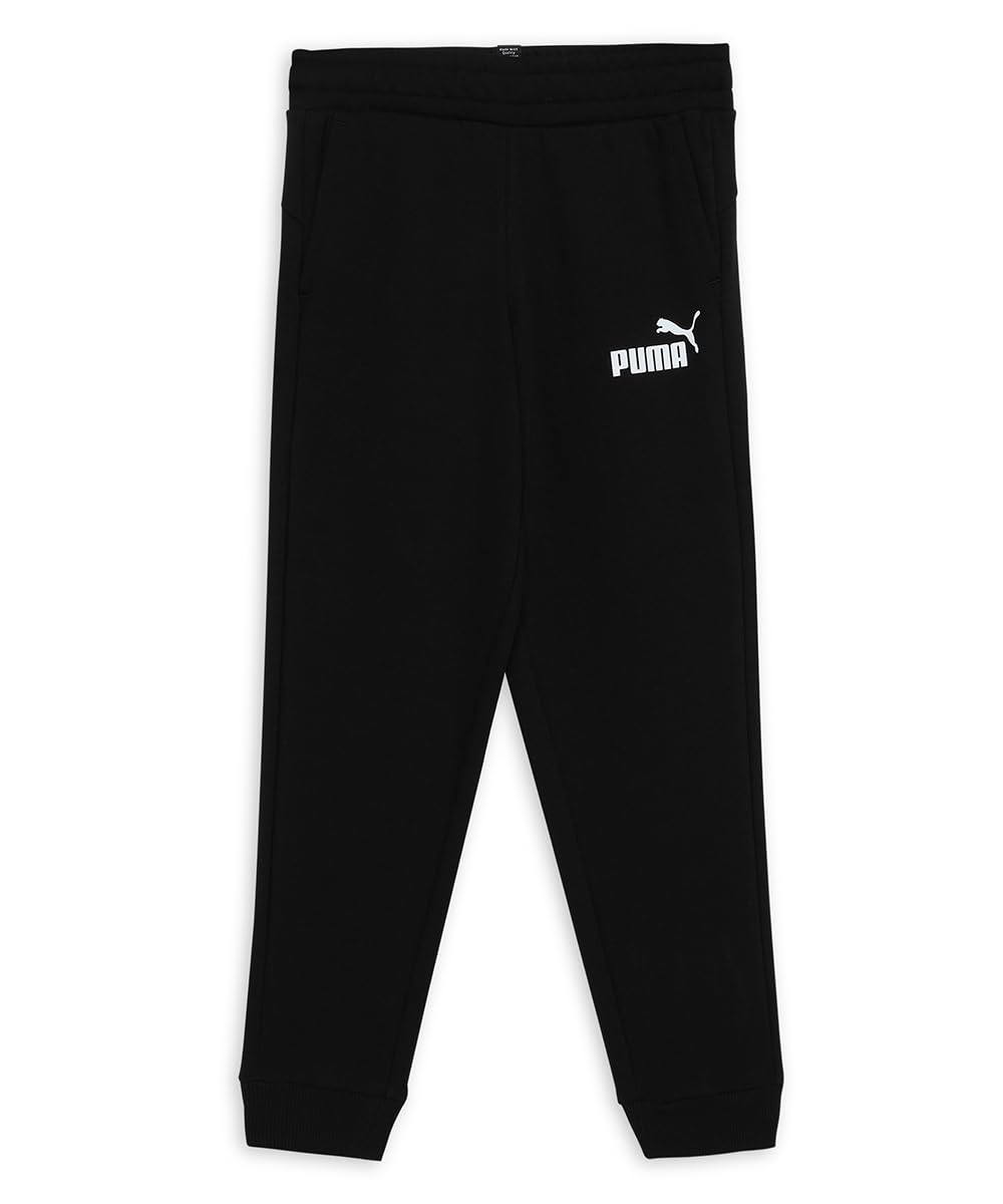 Puma Chłopcy 586974 ESS Logo Pants Spodnie Dresowe, Puma Black, 152