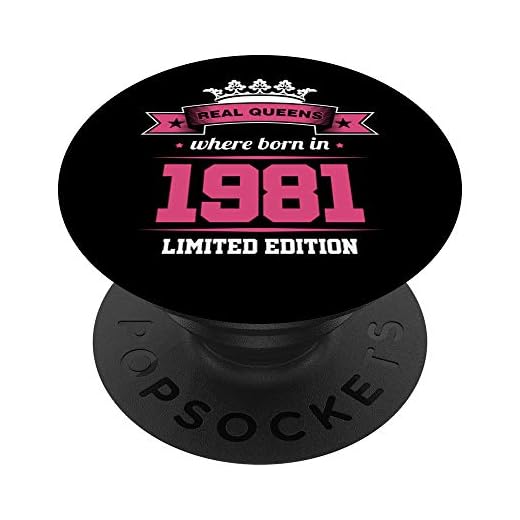 42 años regalo de cumpleaños mujer hermana regalos 1981 PopSockets PopGrip Intercambiable