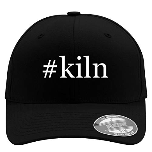 #kiln - Flexfit Hashtag Adult Men's Baseball Cap Hat, Black, Large/X-Large