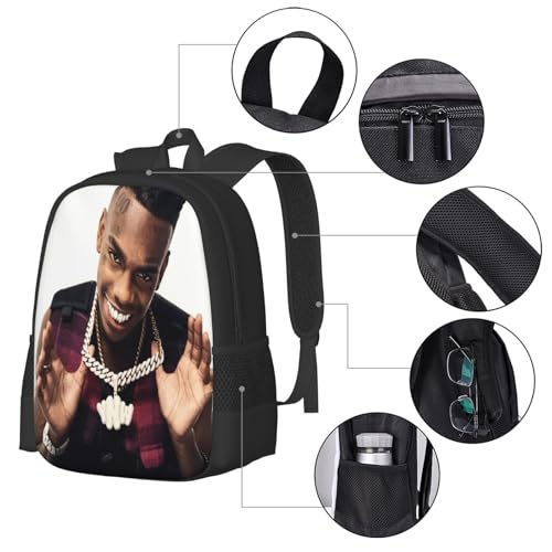 YNW Rapper Melly Backpack Fashion Laptop Bag Lightweight Work Daypack Hiking Backpacks Outdoor Shoulder Bags4