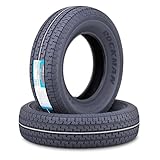 ROCKMAN Heavy Duty Trailer Tire ST205/75R15 10-Ply Load Range E 110M Steel Belted Radial 11172, Set2