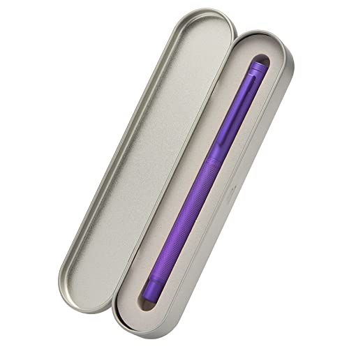 Image of Hongdian 1851 Purple Forest Fountain Pen Medium Nib, Classic Design with Converter and Metal Pen Case