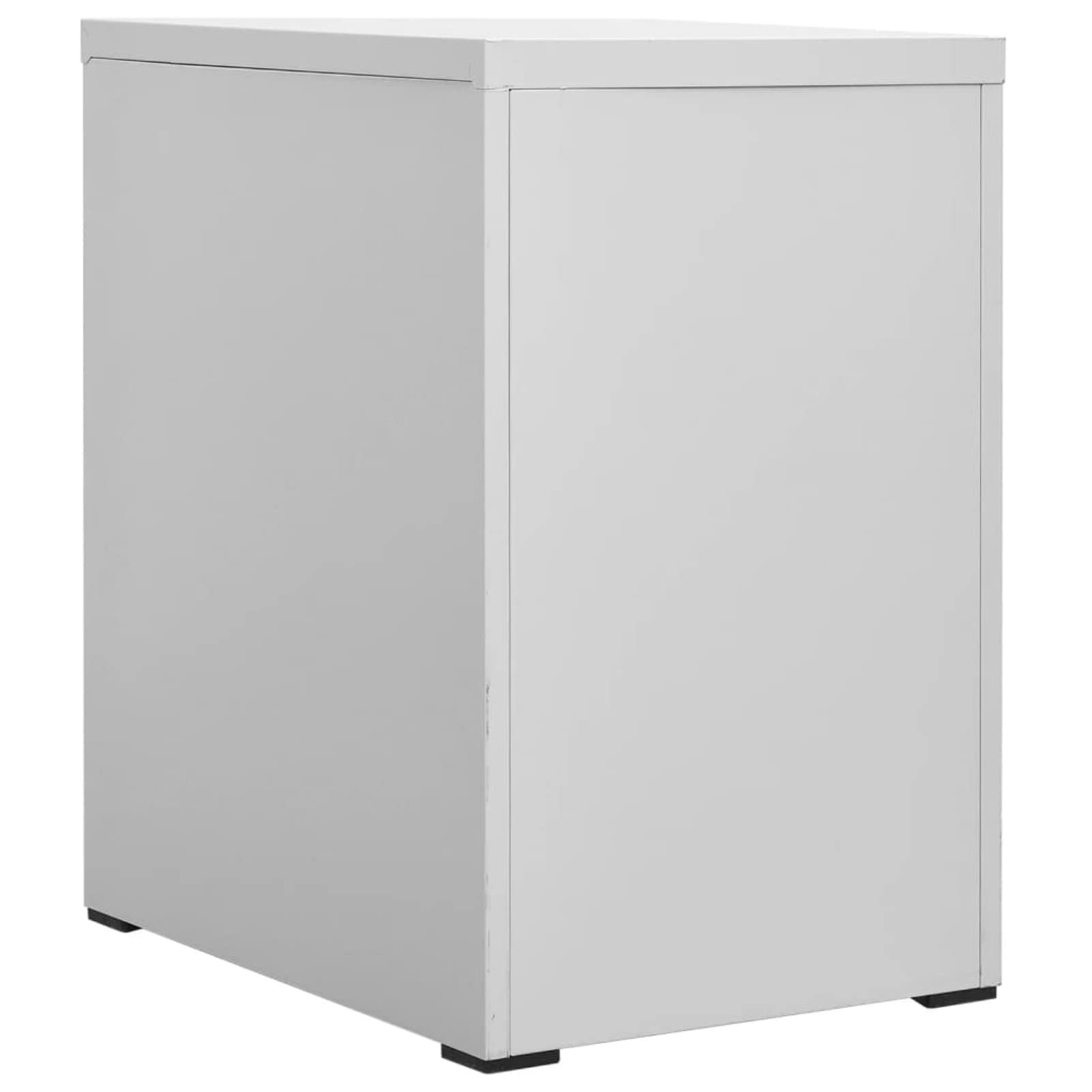 LAPOOH Schedario Grigio Chiaro 46x62x72,5 cm in Acciaio,Schedario,Schedario da Ufficio,Mobiletto per Documenti(SPU:336271)