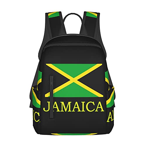 SWEET TANG Jamaican Flag black Backpack Casual Sackpack Beach Bag Daypack Multi-Purpose Women Men Unisex