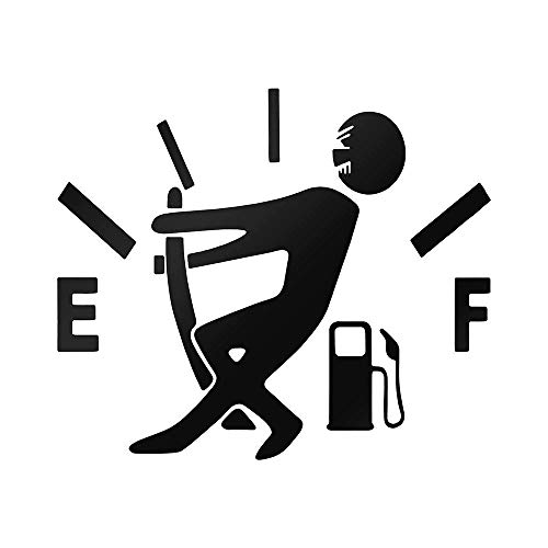 EROSPA® KFZ Auto-Aufkleber - Tanknadel - Car-Sticker (Schwarz) EROSPA® KFZ Auto-Aufkleber - Tanknadel - Car-Sticker (Schwarz)