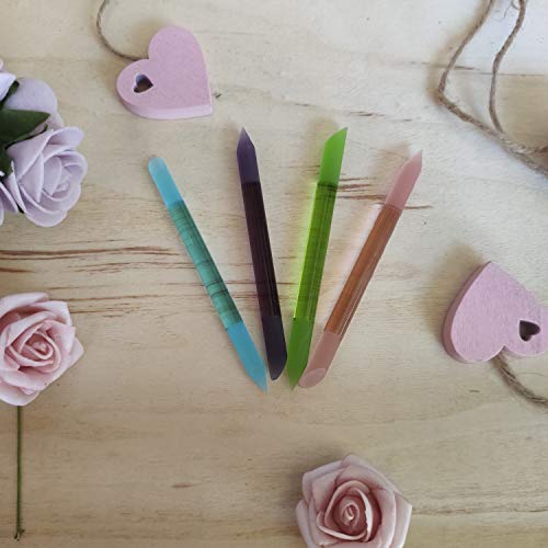 Glas-Nagelhautschieber für Maniküre und Pediküre - Original tschechisches Produkt (Rosa) – Bild 6