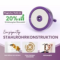 Neosmuk Magnethaken,30kg Magnet Haken Extra Stark für Spind Organizer,Neodym Magnete,Haken Magnetisch Sehr Stark für Werkstatteinrichtung,Heckzelt,Grill,Kleiderhaken,Lila – Ansicht 2
