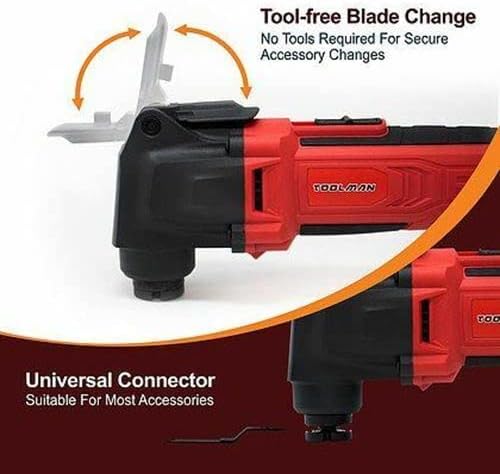 For Cordless Power Powered Oscillating Corner Detail Sander Saw Scraper Tool Kit