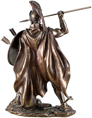 Veronese 708-6932 Figurine Fighting Leonidas Felderr Sculpture Persian Spartate Xerxes