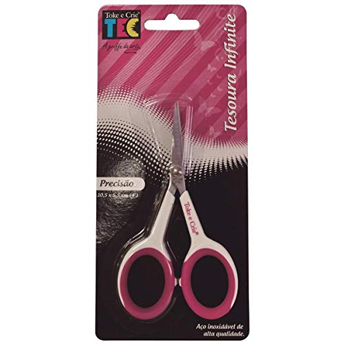 Toke e Crie 12834 Tesoura infinite precisao, Branco/Rosa